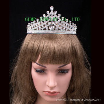 Beautiful Metal Hair Crowns Femme Crystal Tiara